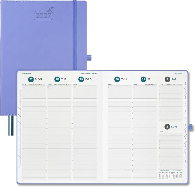BEZEND 2027 Planner Weekly and Monthly, Daily Calendar Book, Large 8.5"x11"