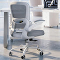 TRALT Office Chair - Ergonomic Desk Chair with Adjustable Lumbar Support, Mesh Computer Chair, Executive Chair for Home Office Comfortable Lumbar Support (1, White)