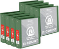 BAZIC Products 2" Green 3-Ring View Binder, Slant-D Ring, 12-Case | 2 inside pockets, 2 in Green view 3-ring binder, slant-D rings, holds up to 480 sheets, Durable poly cover, 2 Pockets