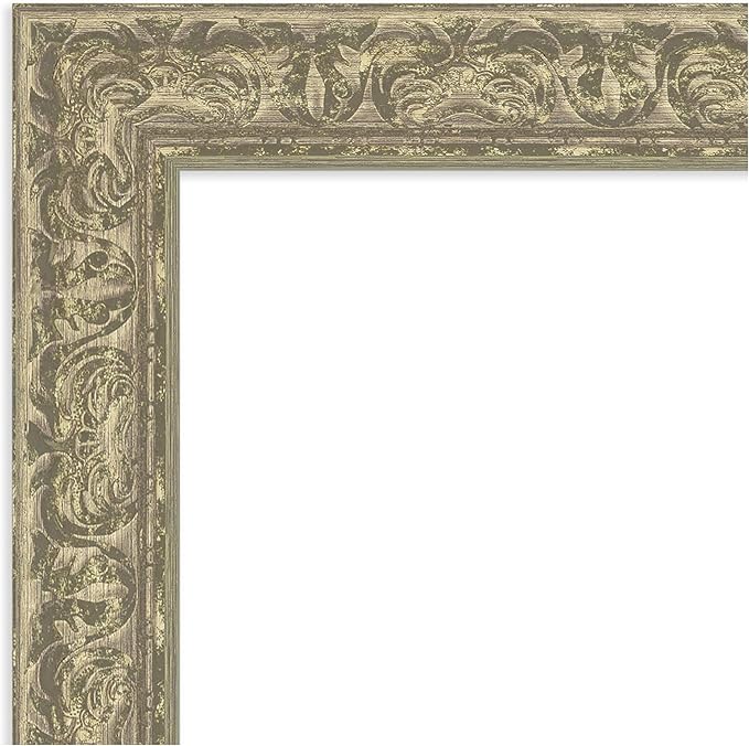 Amanti Art Silver Framed Magnetic Board 27x35 Medium Vision Board for use with Magnets, 100% Metal Sheet to Display Items as Office Decor or for Home Organization in mudroom, Kitchen or Kids Room