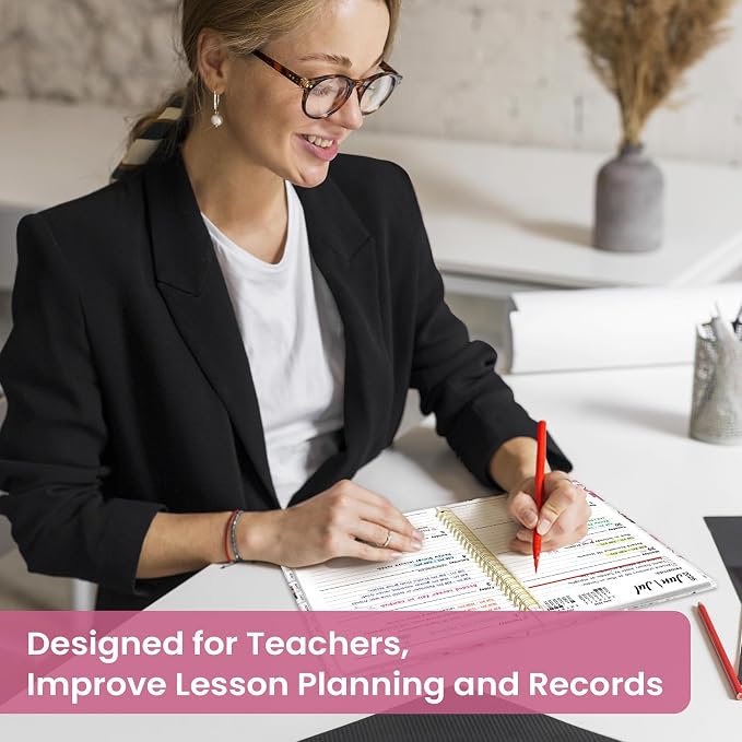 Taja Planner 2026-2027, Jul 2026-Jun 2027 Monthly & Weekly Calendar Planner | 8.5" x 11", Hardcover Academic Calendar, Teacher Student Agenda Book with Tabs, School Office Supplies, Songbird Bloom