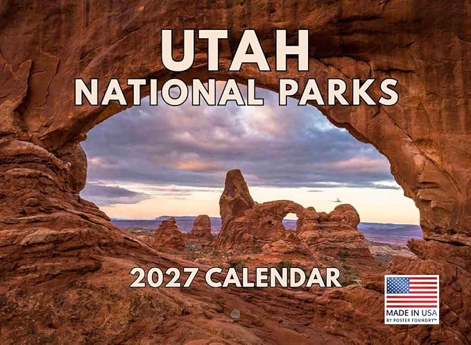 Utah National Parks Calendar 2027 Monthly Wall Calender 12 Month