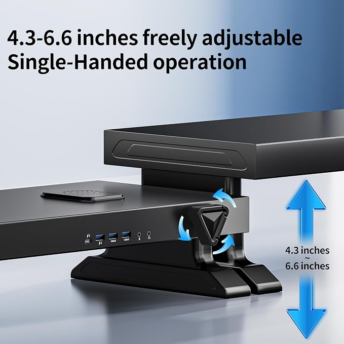 Computer monitor stand (Manually adjustable height, Basic Edition 630)