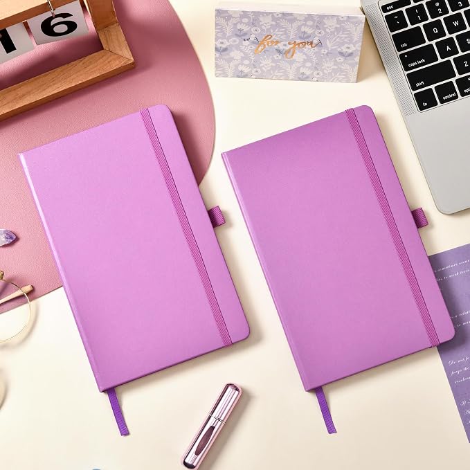 Dotted Journal/Notebook - Dot Grid Hard Cover Notebook, 5.3'' x 8.26''
