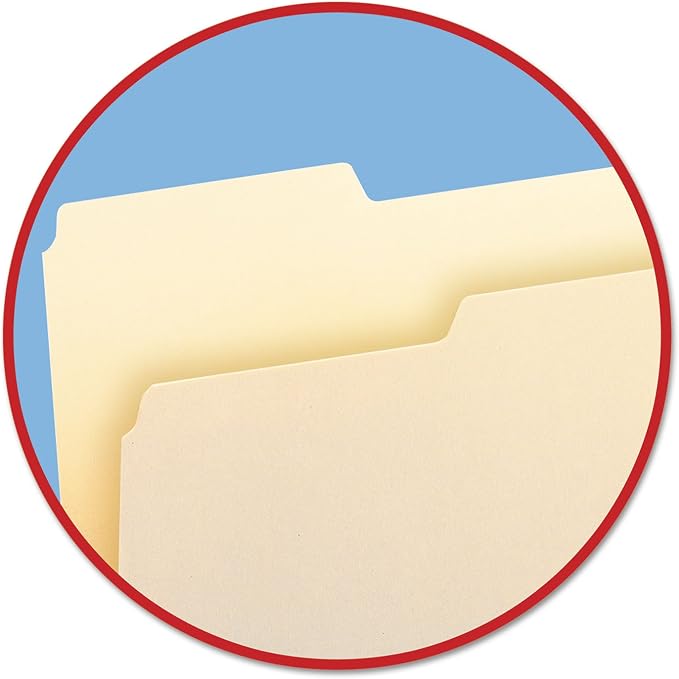 Smead File Folder, 1/3-Cut Tab, Left Position, Letter Size, Manila, 100 per Box (10331)