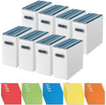 Oterri 6 Pack White File Organizer, Small Storage Box and 25 Pack Hanging File Folders