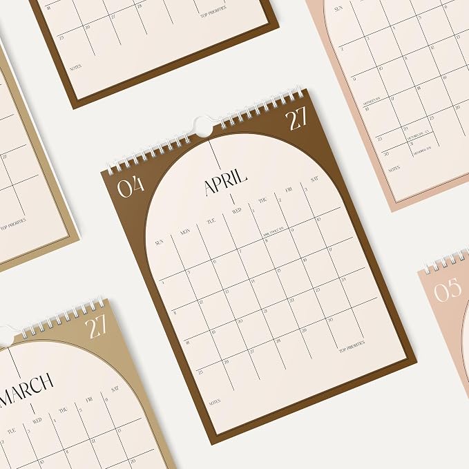 Karto Wall Calendar 2026-2027 8.5x11 in - Boho Color | July 2026 to December 2027, Vertical, Boosts Productivity, Easy Monthly Planning