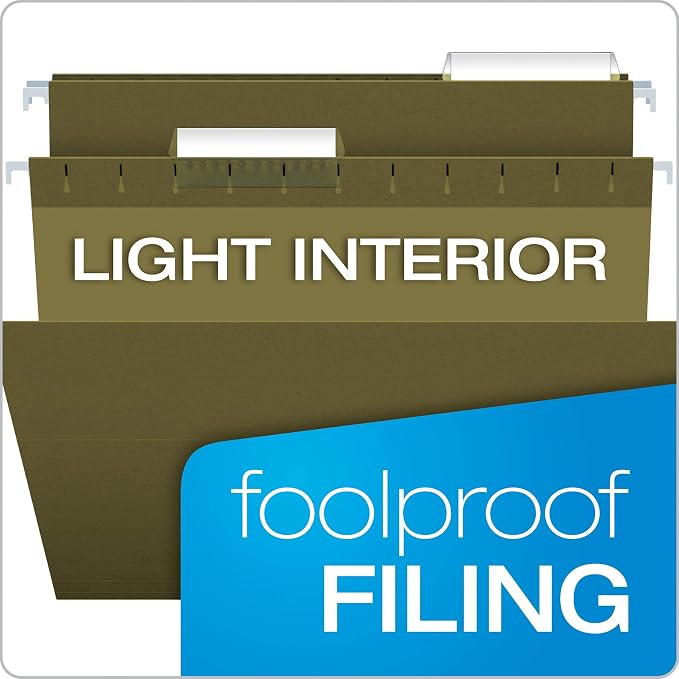 Pendaflex Recycled Hanging Folders, Legal Size, Standard Green, 1/3 Cut, 25/BX (81621)