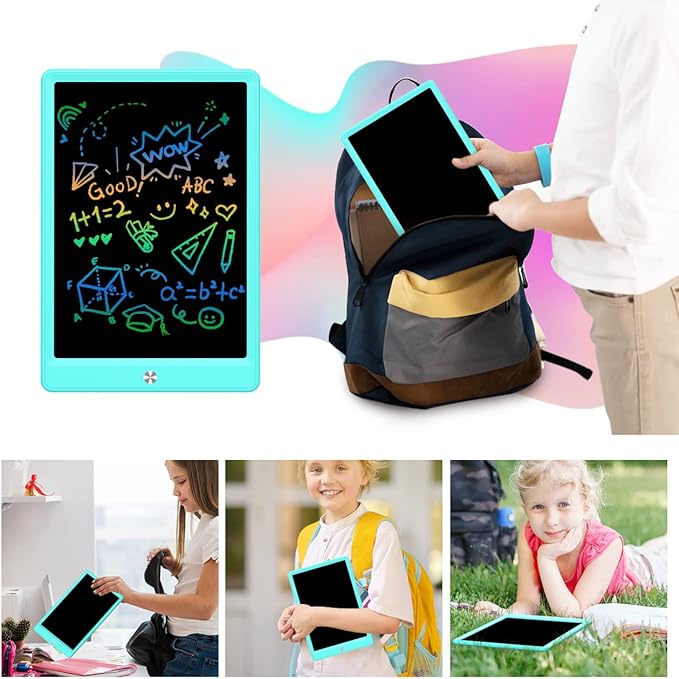 BUKEBU Toddler Toys for 3-6 Years Old Girls Boys, LCD Writing Tablet 8.5 Inch Doodle Board, Electronic Drawing Tablet, Drawing Pads,Travel Gifts for Kids Age 3 4 5 6 7 Year Old Girls Boys (Blue)