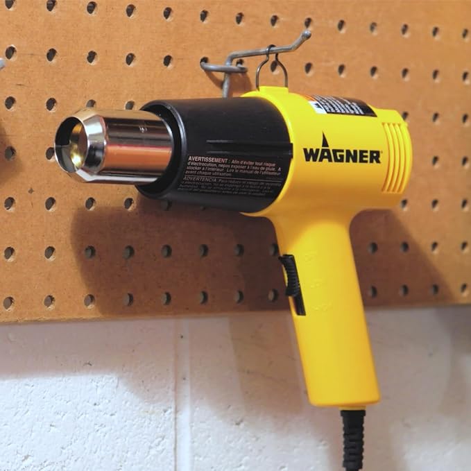Wagner Spraytech HT1000 Kit Dual-Temperature Heat Gun with 3 Nozzles | Two heat settings and three nozzles support paint softening, shrink wrap, plastic bending and bolt removal.