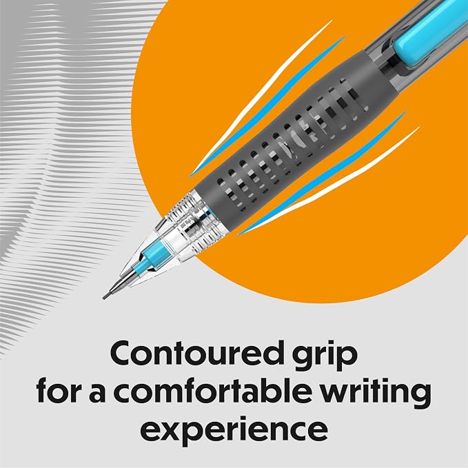 BIC Break Resistant Mechanical Pencils with Twist-Up Eraser and Nano Diamond Interspersed Lead - Pack of 12