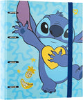 Grupo Erik Disney Stitch 4 Ring Binder A4 - Stationery Gifts, Merchandise | A4 Folder with Elastic closure, School Folders for Paperwork A4, Back to School Supplies | Disney Stitch Merch, Gift