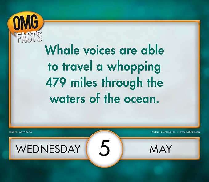 OMG Facts 2027 Daily Desk Calendar: Boxed Page-a-Day Trivia Calendar with Day-to-Day Hard-to-Believe Facts, Weird Truths & Bizarre Realities