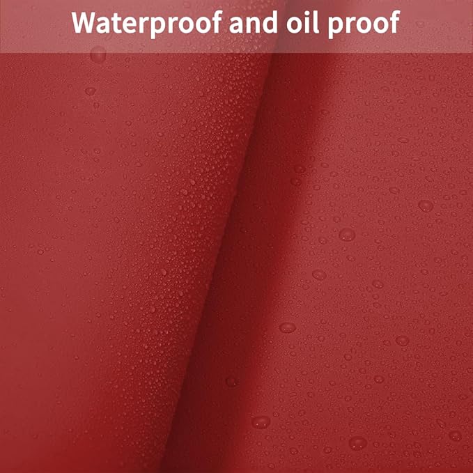 Zinkooat Table Pad Protector for Dining Room Table - Can Be Used On Both Sides Waterproof and Easy to Clean Good Flatness Used for Dining Table(Black+Wine Red 54x72)