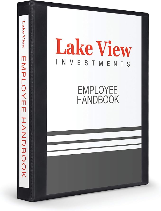 Avery Heavy-Duty View Binder, 1" EZD One Touch Rings, 275-Sheet Capacity, DuraHinge, 12 Black Binders (79699)