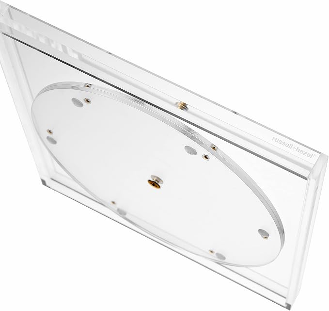 Russell+Hazel Acrylic Desk Accessory Tray, Clear, for Home Office | Organizes and displays desktop items & mail in one clear acrylic tray. Polished edges stack seamlessly with the Bloc line.