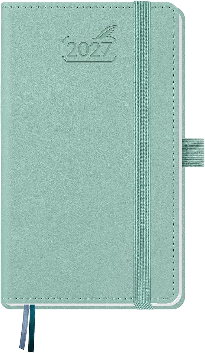 BEZEND Pocket Calendar 2027, Weekly Monthly Planner for Purse (3.5" x 6")