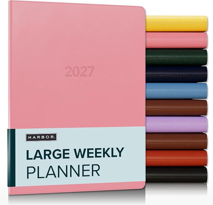 Harbor Large Weekly Monthly Planner 2026-2027 Cambridge Flamingo