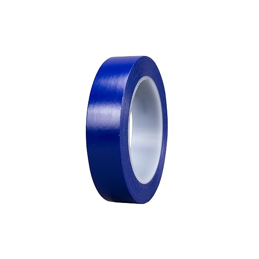 3M Vinyl Tape 471+, 1 in x 36 yd, Indigo, 1 Roll | Fine Line Tape for Paint Masking Striping, Color Separation and Complex Designs, High-Temperature