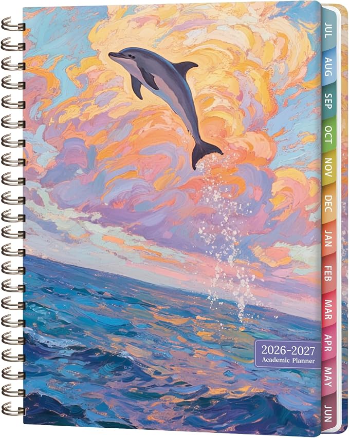 Planner 2026-2027, Weekly and Monthly Academic Year Calendar Planner, July 2026 - June 2027, Daily Agenda Book for Office School Supplies, Letter Size(8.5'' x 11'')