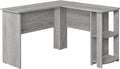 Monarch Specialties I 7720 Computer Desk, Home Office, Corner, Storage Shelves, 48" L, L Shape, Work, Laptop, Laminate, Grey, Contemporary, Modern