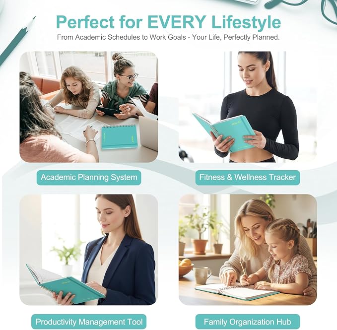 Planner 2026-2027, Weekly and Monthly Academic Year Calendar Planner, July 2026 - June 2027, Daily Agenda Book for Office School Supplies, Letter Size(8.5'' x 11'')