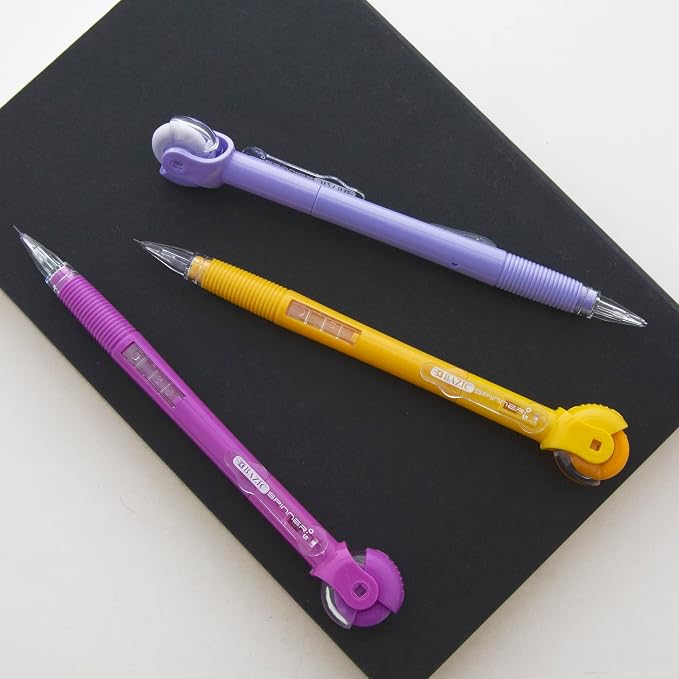 BAZIC PRODUCTS 0.7 mm Mechanical Pencils, Spinner Eraser, HB Lead, 3 Count