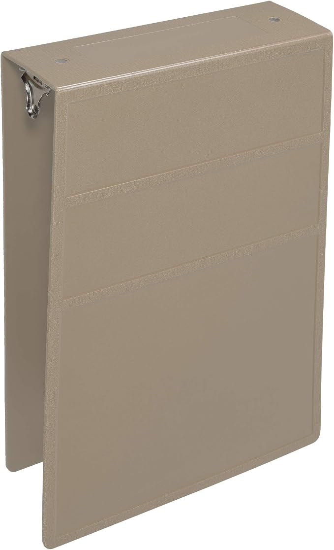 Carstens 3-Inch Heavy Duty 3-Ring Binder - Top Opening, Sand, Durable Plastic, Precision No-Gap Rings, Waterproof Cover, No Pockets, Holds 400 US Letter Sheets, BPA-Free, Made in USA (1783-3R)