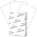 Springhill White 8.5” x 11” Cardstock Paper, 67lb Vellum Bristol, 147gsm – Premium Lightweight Cardstock, Vellum Printer Paper with Textured Finish – 016003C, 750 Sheets (3 Ream)