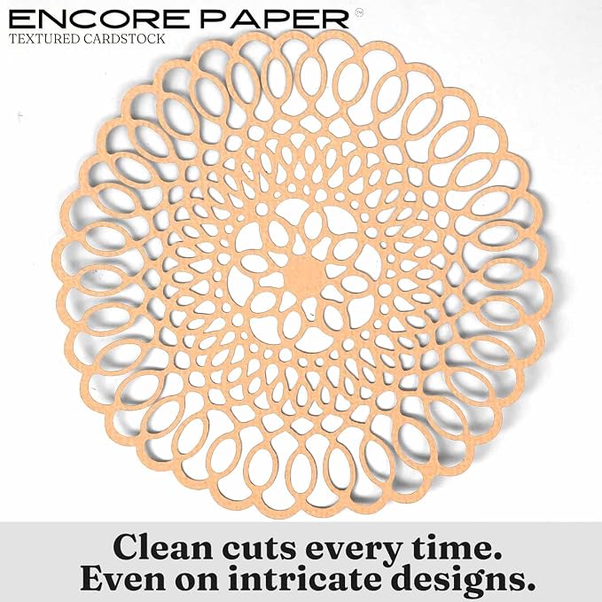 Peach Sherbet—12x12 Textured Cardstock | 80lb Textured Orange Scrapbook Paper | Premium Cardstock for Cricut Cutting | 25 Sheets