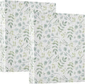 Leaves Round Ring Binders 1.5 Inch Plant 3 Ring Clipboard Binder for Office School Work Supplies Document 200 Sheet Capacity Easy Open 2 Pieces