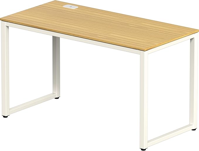 SHW 48-Inch Commercial-Grade Office Computer Desk, Oak | 10-Year Limited Warranty
