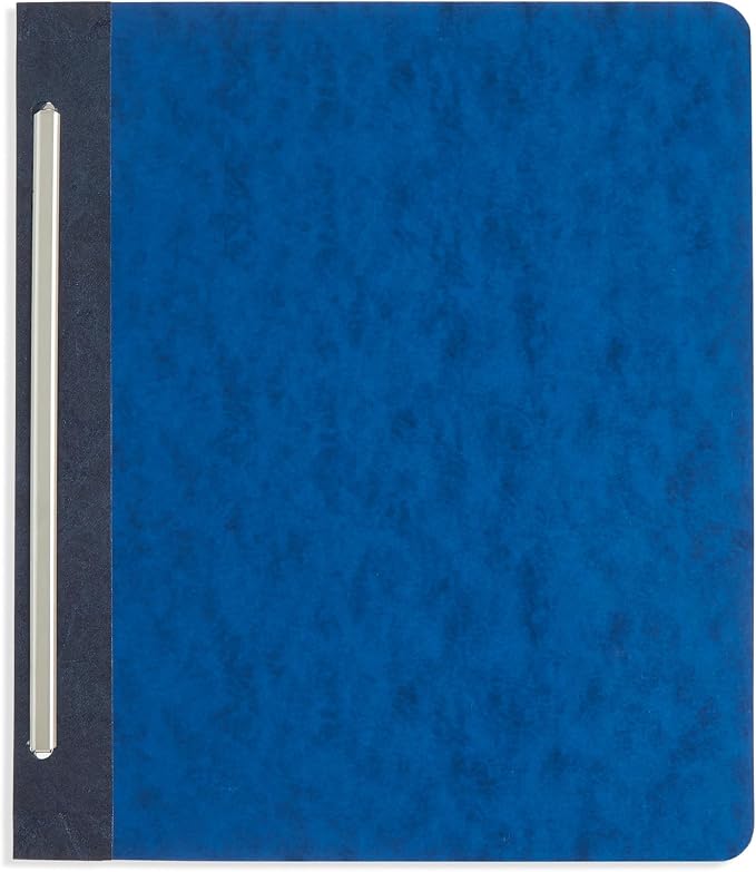 Blue Summit Supplies 25 Pressboard Report Covers, Side Fastener, Navy | Heavy-duty 25pt pressboard, metal prong side fastener, letter size, for reports and business presentations
