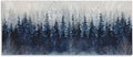 Rustic Blue Forest Tree Line, 13 x 30 Inch Canvas Wall Art | Stupell Industries · By Carol Robinson · Ready to hang · Cabin and lodge decor · Made in USA