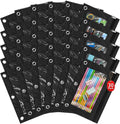 IKAYAS 30 Pack Pencil Pouch for 3 Ring Binder with Zipper, Black | Pencil Pouches Pencil Bags for Classroom bulk Pencil Box Pencil Case for Storing School Students Teacher Supplies