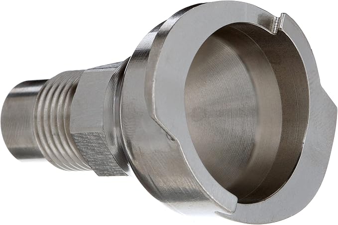 3M PPS 2.0 Adapter, 26016, Type S9, 16 mm Male, 1.5 mm Thread | 1 Pack; Connects Numerous Paint Gun Brands to PPS 2.0 Paint Spray System; Silver