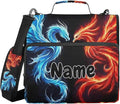 Custom Dragon Phoenix 3 Ring Binder Bag 1.5 inch Personalized Name Binder Organizer 500 Sheet Documents Storage for School Office