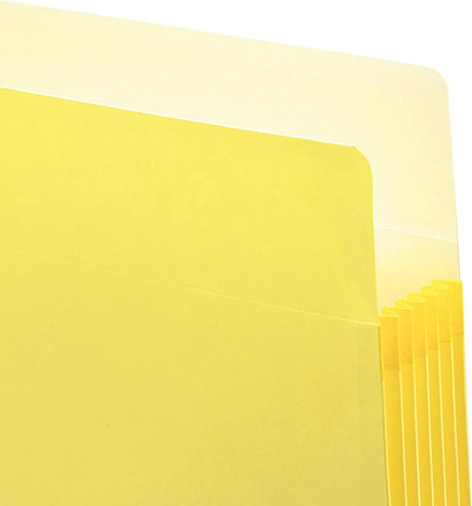 Smead Pocket, Letter, Straight, 5.75-Inch Expansion, Yellow, 10 per Box (73243)