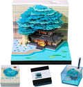 3D Time Piece Calendar, 2027 Desk Calendar With LED Light, 3d Tree Memo Pad Creative Desk Calendar, Christmas Gift for Colleague Friend, Desktop Decoration
