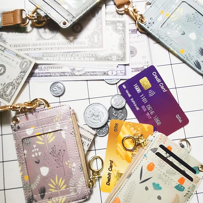 Lanyard Wallet,Wallet Lanyard,lanyards for id Badges,lanyards for id Badges for Women,Lanyard Wallet for Women,Fashion Badge Holder with Zipper（Cruise Ship）