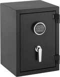 Amazon Basics Fire Safe with Programmable Electronic Keypad, 1.24 Cubic Feet, 14-Gauge Steel, UL 72 Compliant, 14.2"W x 13.8"D x 19.7"H, Black, for Documents and Valuables
