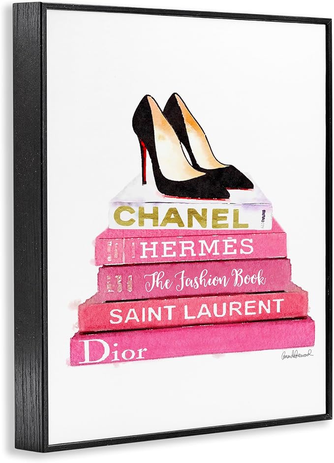 Stupell Industries 'Glam Perfume Bottle Flowers', Floating Frame Canvas Art, Gold, 17 x 21 Inches, Easy to Hang and Sturdy, Made in USA, by Amanda Greenwood | Stupell Industries · By Amanda Greenwood · Ready to hang · Fashion inspired still life · Made...