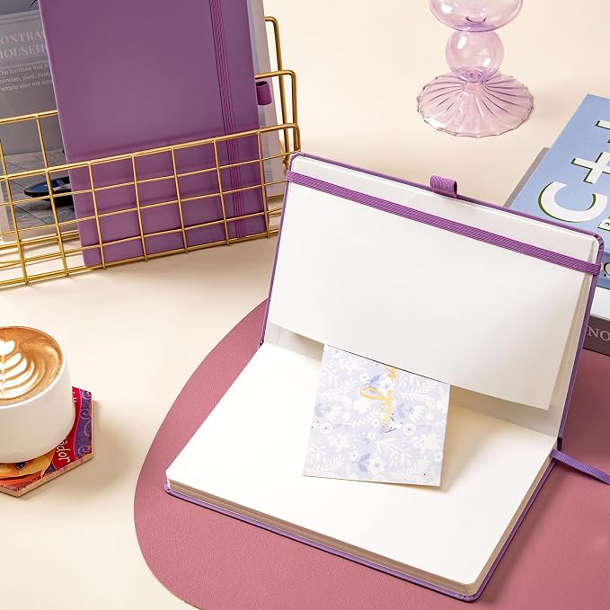 Dotted Journal/Notebook - Dot Grid Hard Cover Notebook, 5.3'' x 8.26''