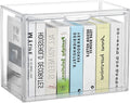 Stackable Acrylic Storage Cubes Book Case Display Case Box Book Containers | Interlocking Stable Structure & Magnetic Dustproof Door, Freely Arranged,Organizer for Books & Collectibles