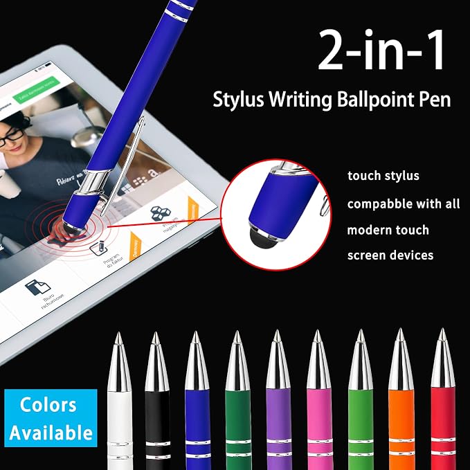 Qingxily Custom Pens - 300 Pcs, Personalized with Free Engraving - Colorful Pens 36 Pcs (36 Pen incl.)
