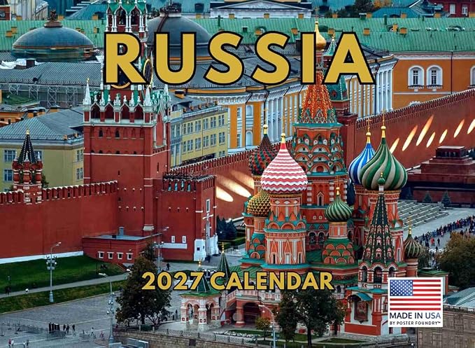 Russia Calendar 2027 Monthly Wall Calender 12 Month