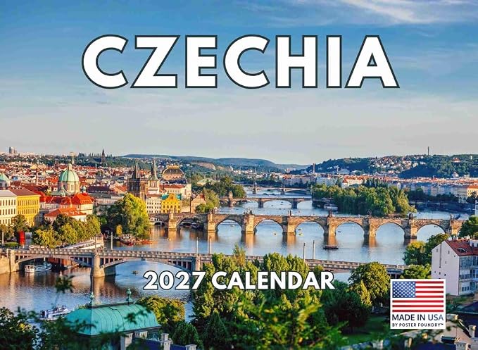 Czech Republic Calendar 2027 Czechia Monthly Wall Calender