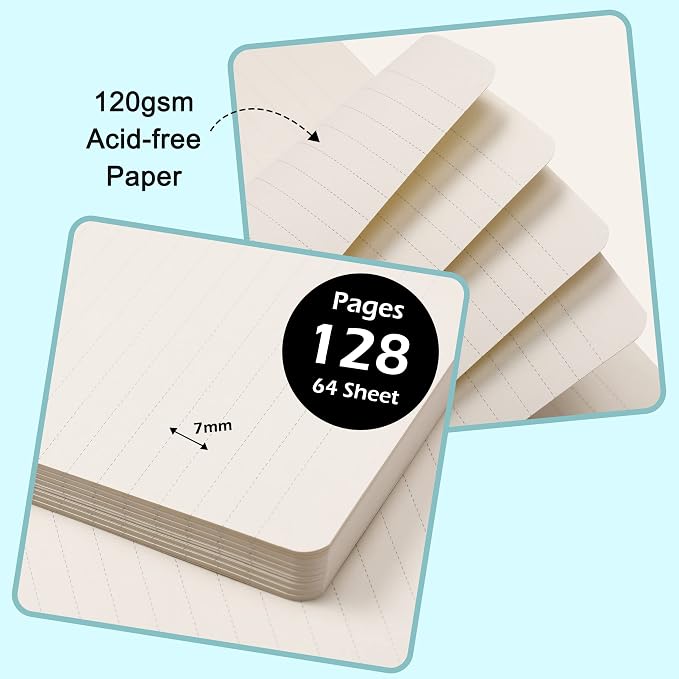Ruled Notebook/Journal - Classic Lined Journal/Notebook, 5.3'' x 8.26''