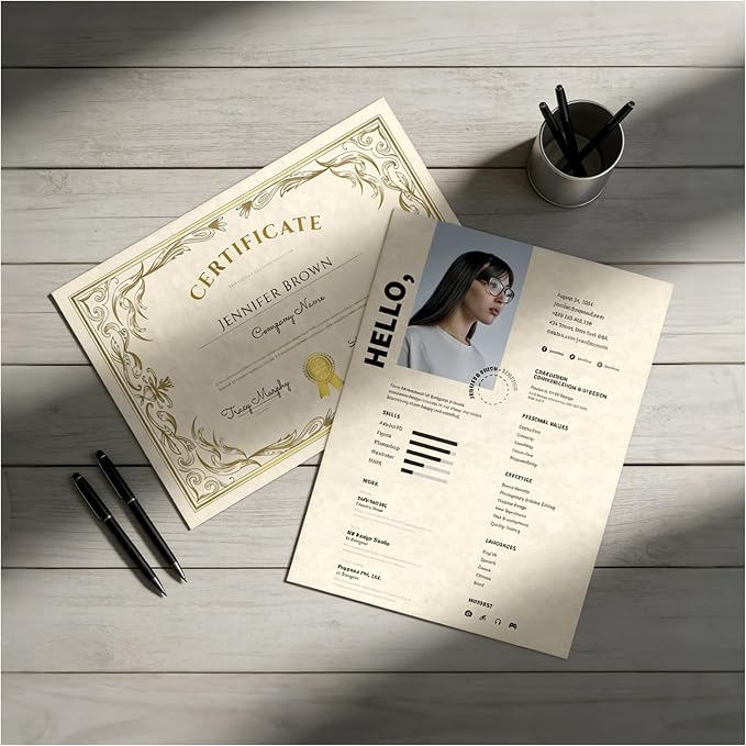 120 Sheets Parchment Cardstock, 8.5” x 11” Parchment Paper, 65lb/180 gsm Printer Paper for Certificate, Invitations, Menus, Crafts, DIY Cards | Ivory