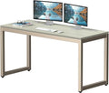 SHW 55-Inch Commercial-Grade Office Computer Desk, Maple | 10-Year Limited Warranty